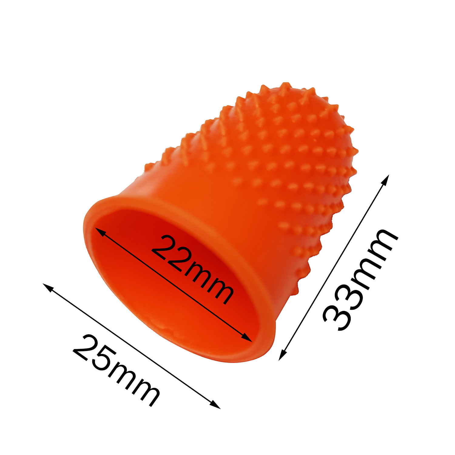 Wholesale customized No.3 non-slip non-stick silicone finger protector sleeve heat resistant rubber finger cover for sewing